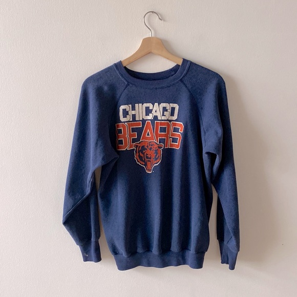 Vintage Tops - Vintage Blue Chicago Bears Sweatshirt